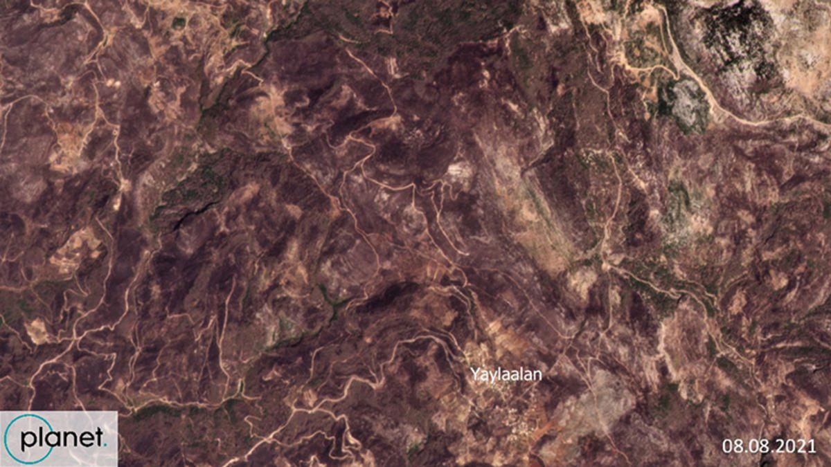 Türkiye’deki Orman Yangınlarında Yanan Alanların Öncesi ve Sonrasının Uydu Görüntüleri Paylaşıldı