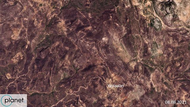 Türkiye’deki Orman Yangınlarında Yanan Alanların Öncesi ve Sonrasının Uydu Görüntüleri Paylaşıldı