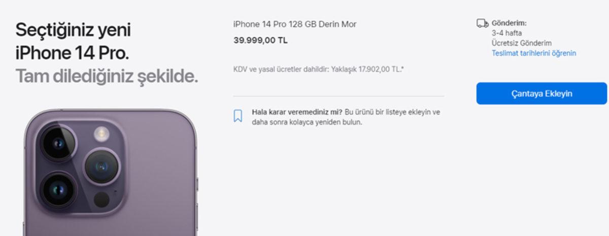 Artık Parası Olan da Hemen Alamayacak: iPhone 14 Pro, Sahiplerine Hemen Teslim Edilemeyecek
