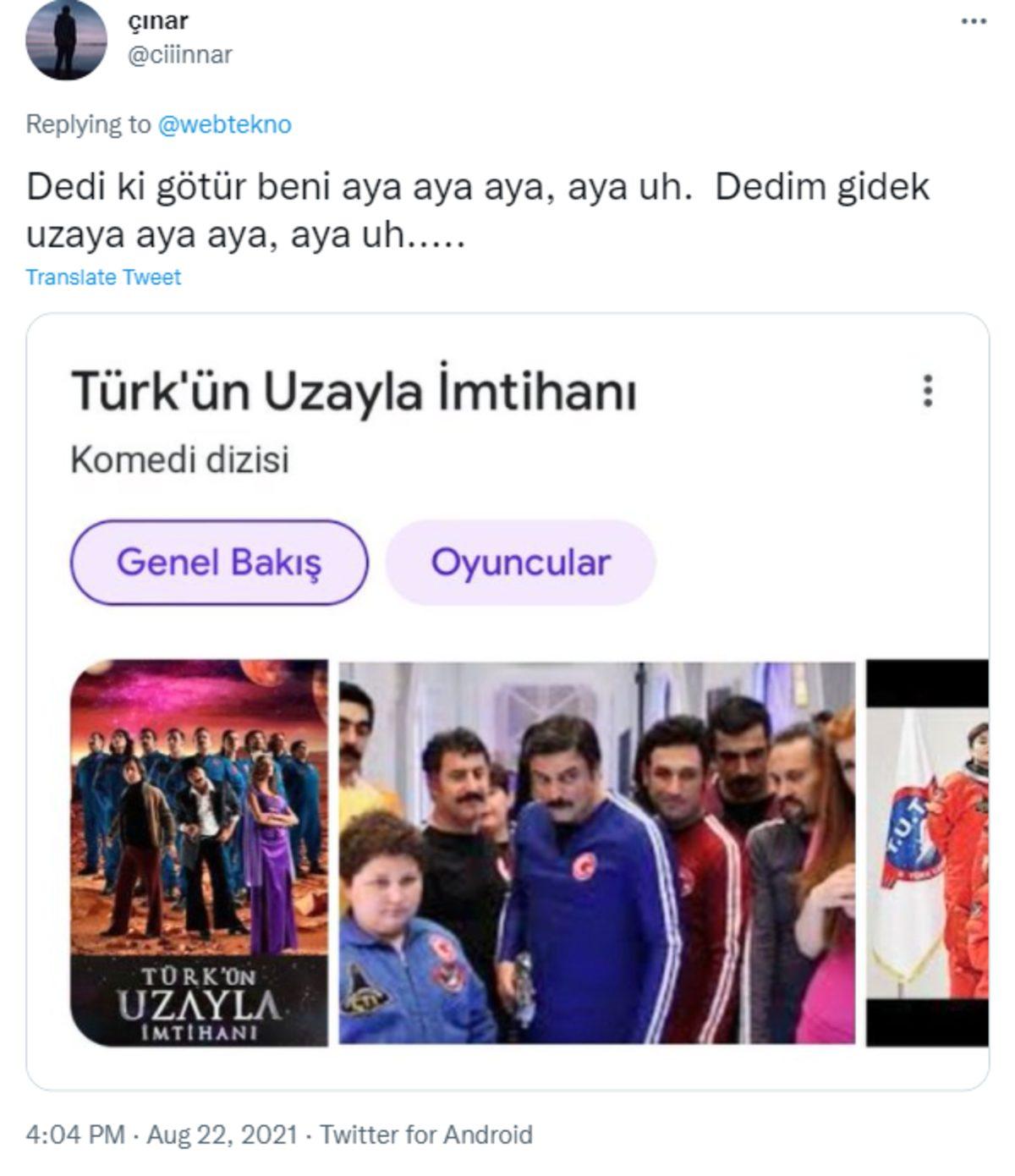 Türkiye Uzay Ajansı Başkanı: 2023’te Ay’a Çıkıp ISS’ye İnsan Göndereceğiz