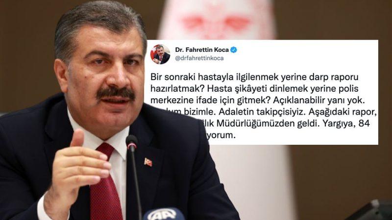 Fahrettin Koca’nın Kafa Karışıklığı Yaratan ’Darp Raporu’ Açıklaması Sosyal Medyada Tartışmalara Neden Oldu