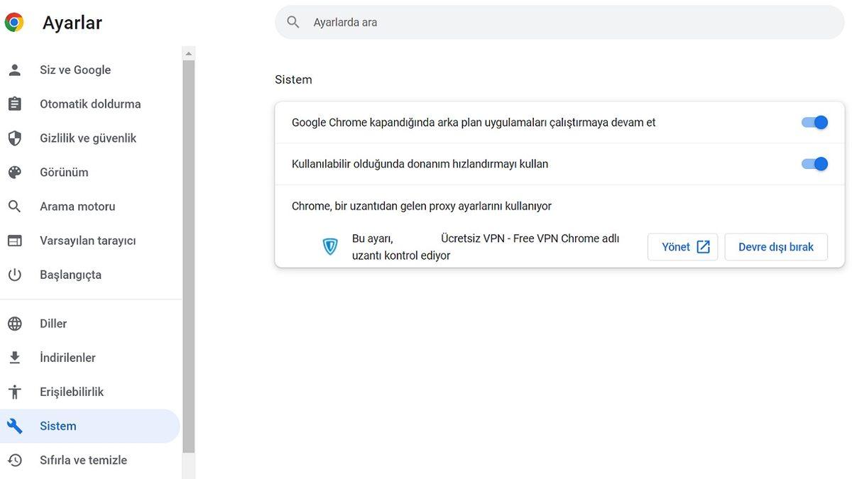 Google Chrome’da Bir Site Açılmadığı Zaman Çıkan 