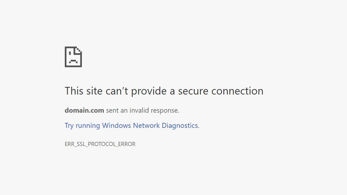Google Chrome’da Bir Site Açılmadığı Zaman Çıkan 