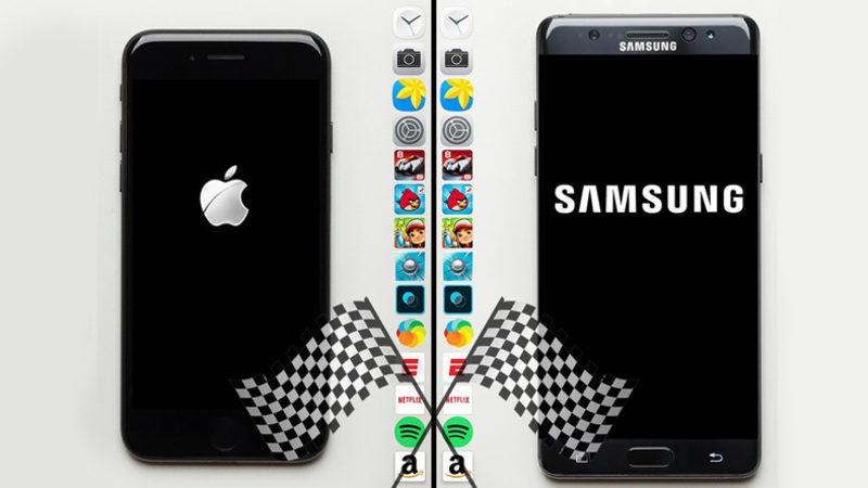iPhone 7’nin Galaxy Note 7’yi Darmadağın Ettiği Hız Testi
