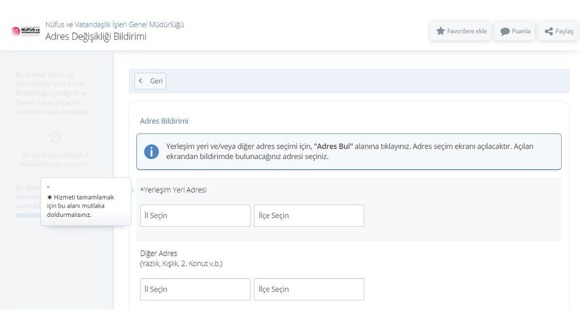Hiçbir Belge Gerekmeden Sadece e-Devlet Üzerinden İkametgah Değiştirme Nasıl Yapılır?