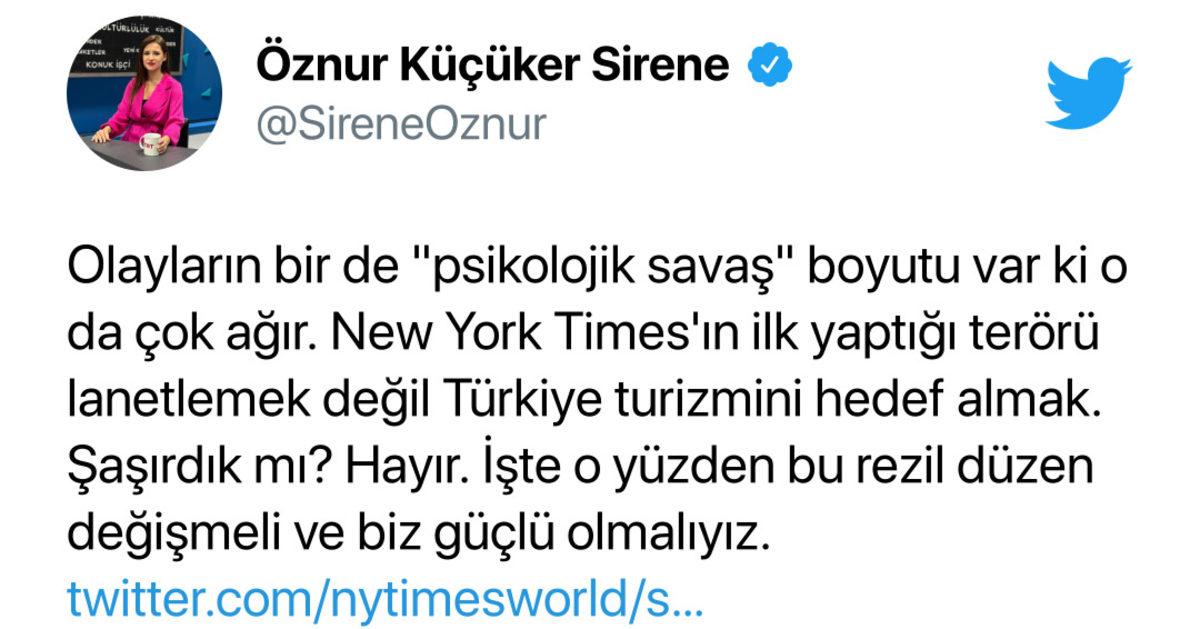 The New York Times’ın İstanbul’daki Patlamayla İlgili Paylaşımı Eleştiri Yağmuruna Tutuldu