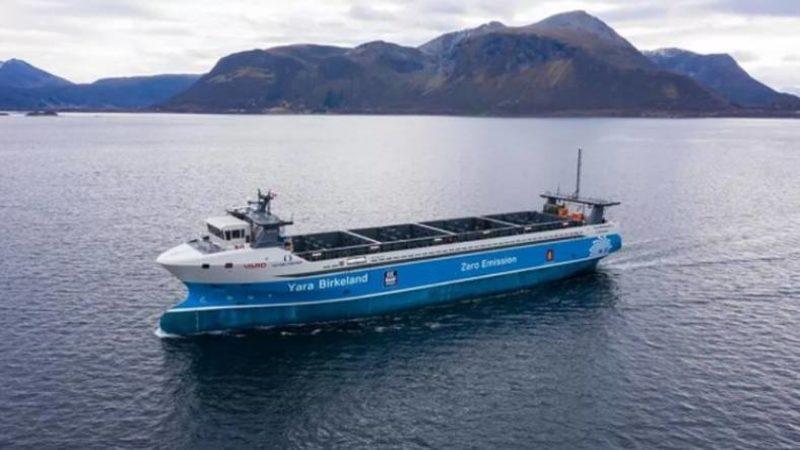 Dünyanın İlk Mürettebatsız ve Tamamen Elektrikli Kargo Gemisi Yola Çıkmaya Hazırlanıyor