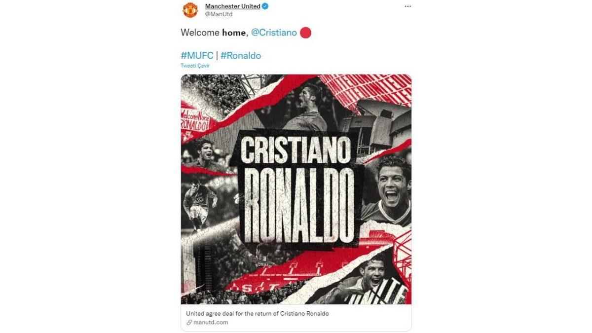 Cristiano Ronaldo Manchester United’a Transfer Oldu: İşte Sosyal Medyadan Gelen Tepkiler