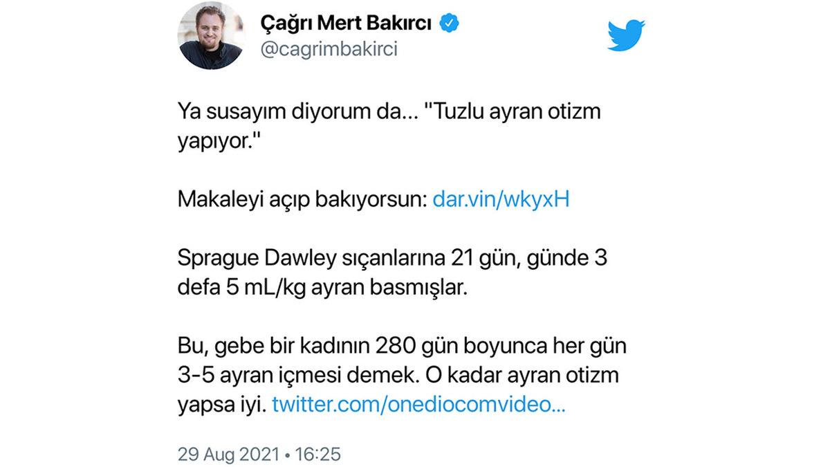 Doç. Dr. Oytun Erbaş’ın “Tuzlu Ayran Otizm Yapıyor” Açıklamasına Gelen Tepkiler