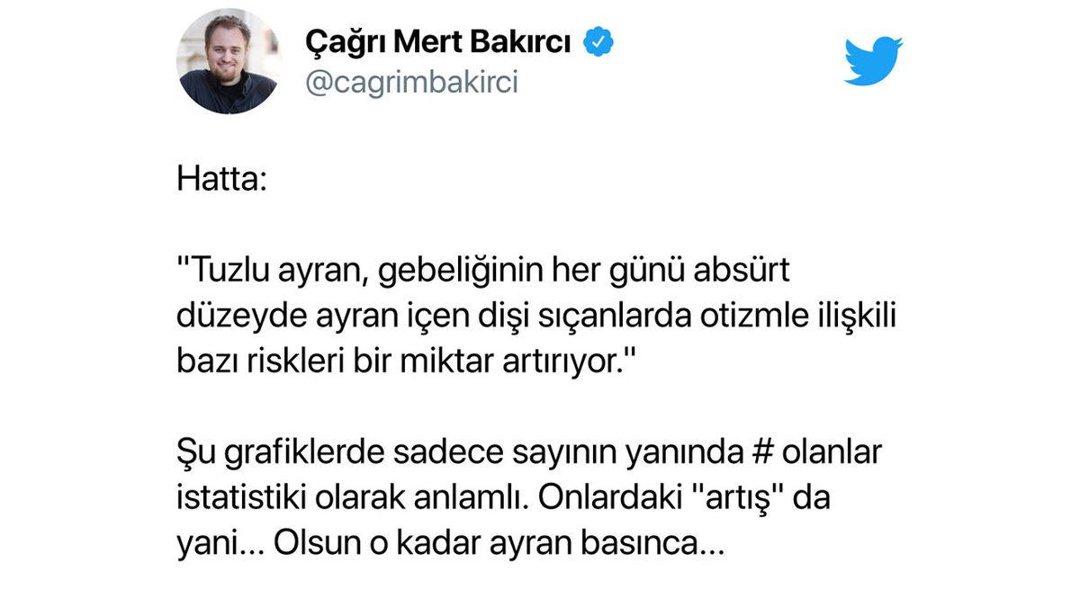 Doç. Dr. Oytun Erbaş’ın “Tuzlu Ayran Otizm Yapıyor” Açıklamasına Gelen Tepkiler