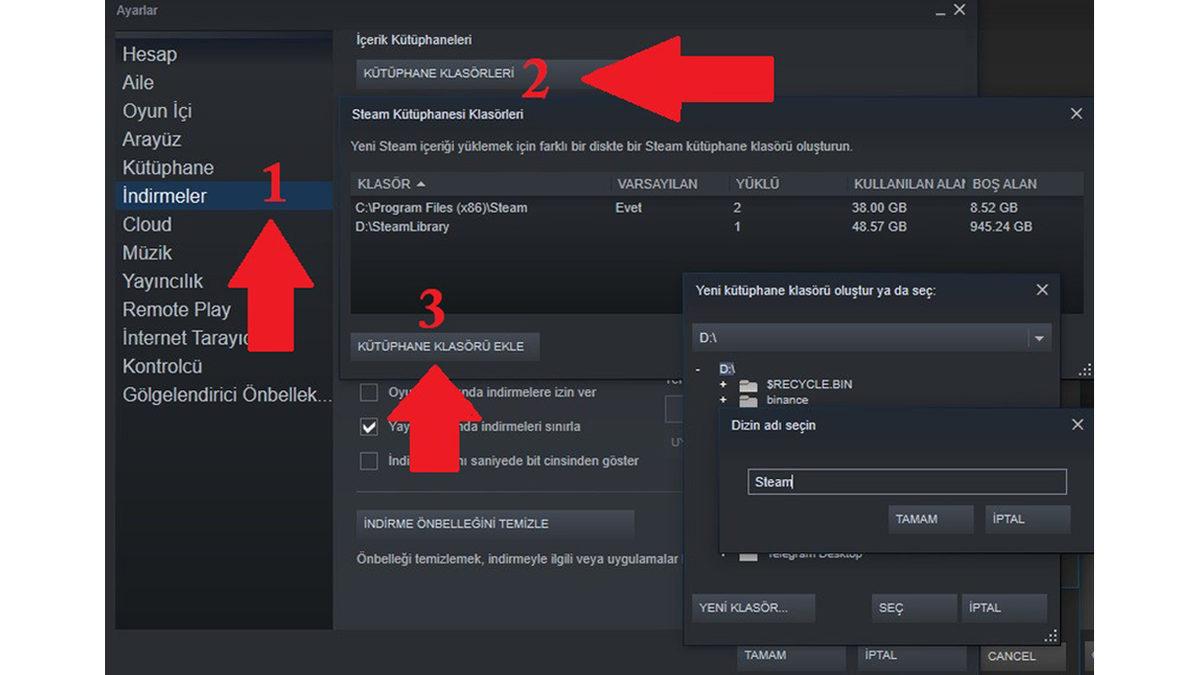 Birkaç Basit Adımla Steam Oyun Taşıma İşlemi Nasıl Yapılır?