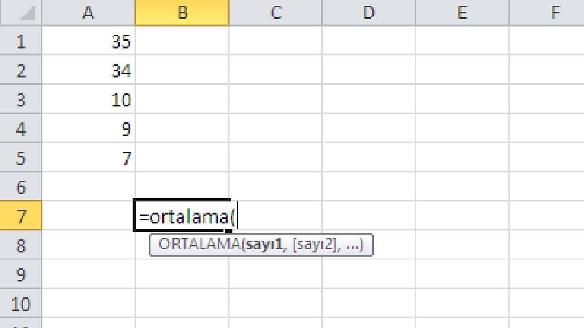 İş veya Okulda Fazlasıyla İşinize Yarayacak 9 Excel Formülü