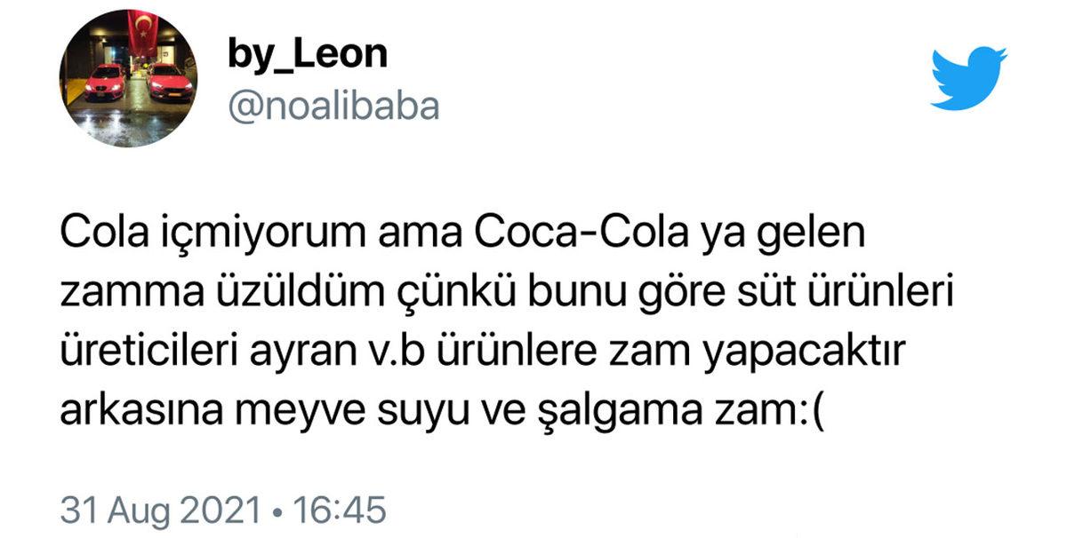 Coca Cola’nın Zamlarından Sonra 2,5 Litrelik Kolanın Fiyatı 10 TL’ye Dayandı: İşte Sosyal Medyadan Gelen Tepkiler