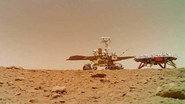 Çin’in Mars Keşif Aracı Zhurong, Mars’tan Yeni Görüntüler Paylaştı