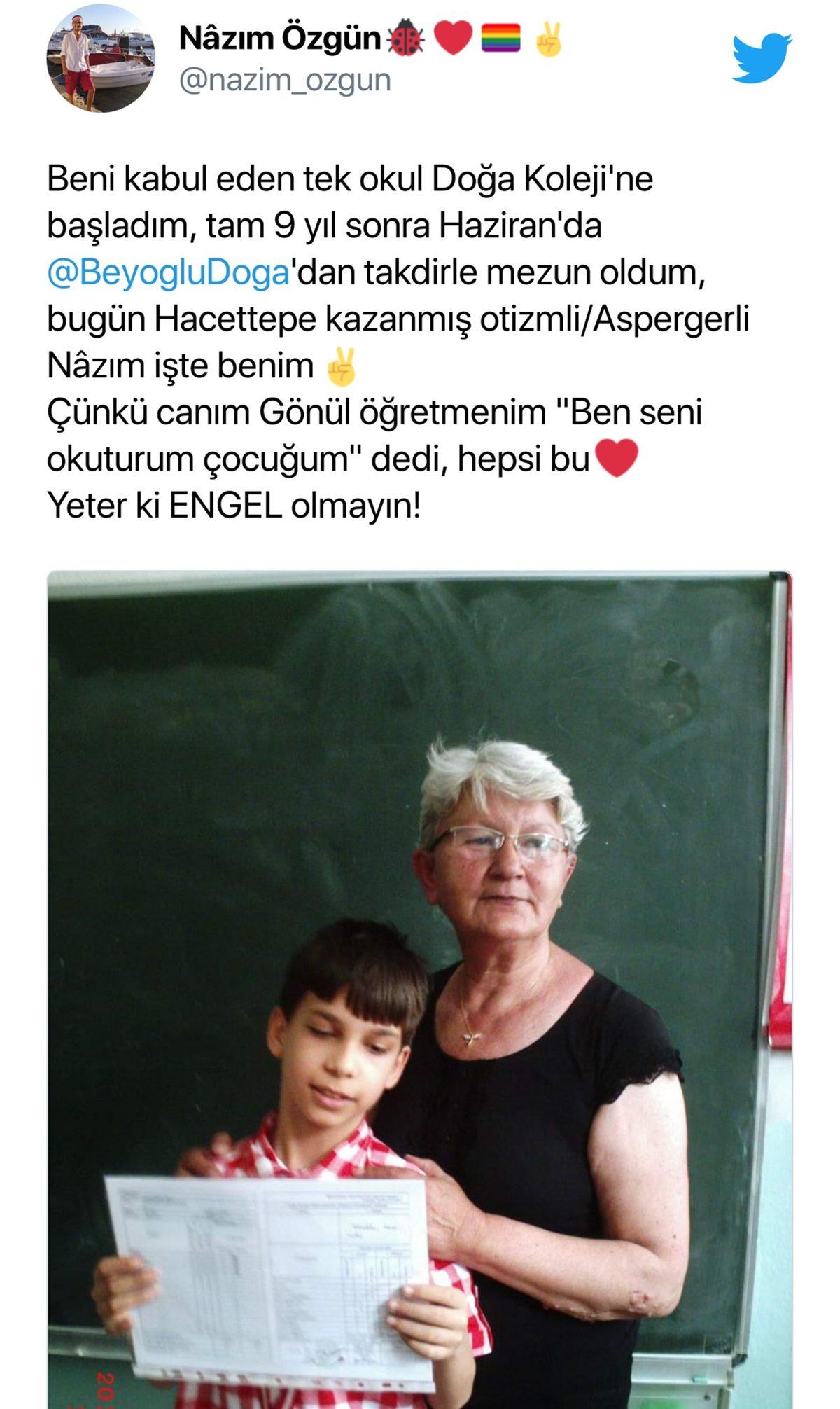 Film Gibi Bir Hikaye: Otizmli Genç Nâzım, İyi Bir Öğretmen Sayesinde Hayatının Nasıl Değiştiğini Anlattı