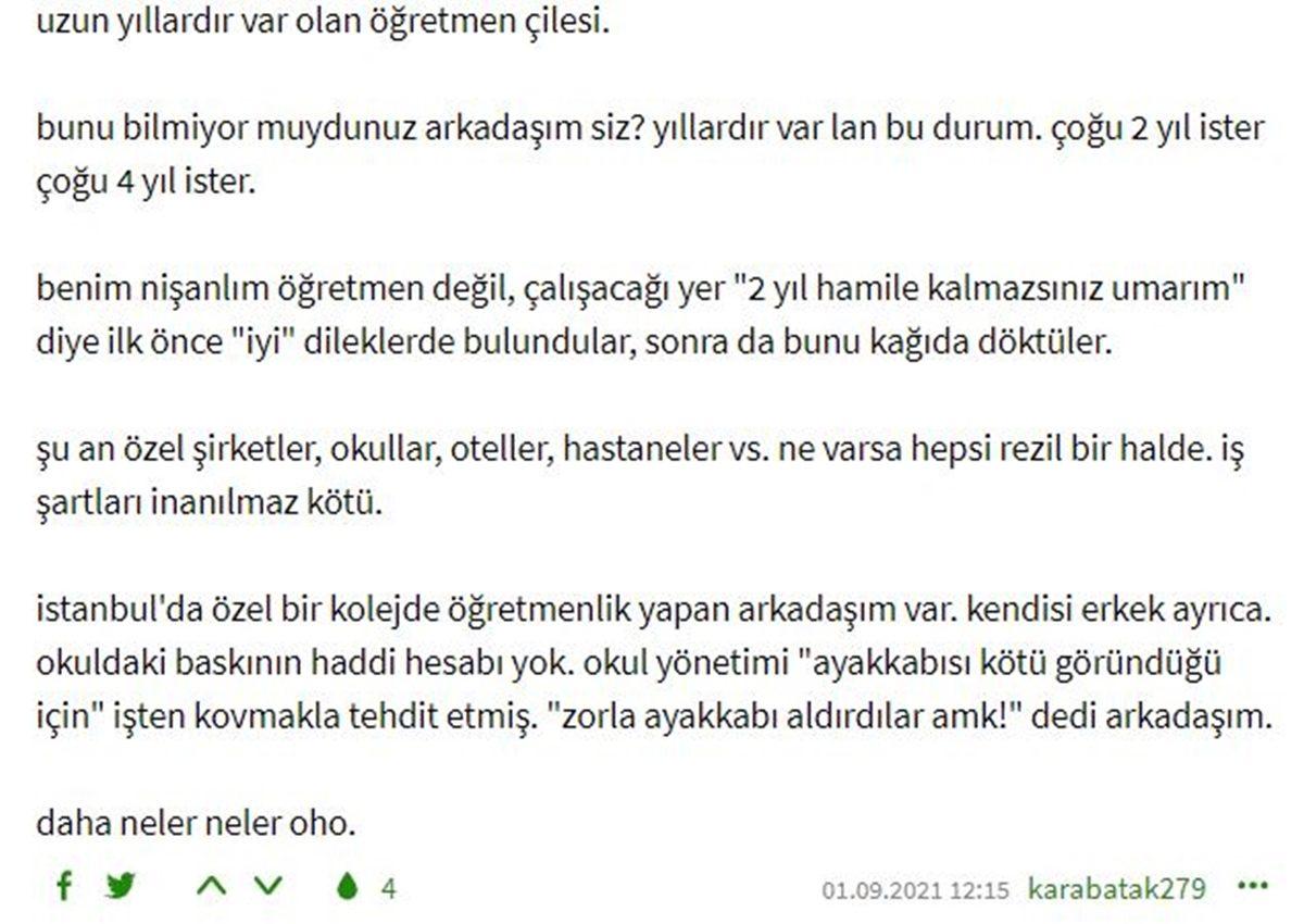 Özel Okullardaki Öğretmenlik Şartları Sosyal Medyanın Gündeminde: 4 Yıl Hamile Kalmamaları İsteniyor