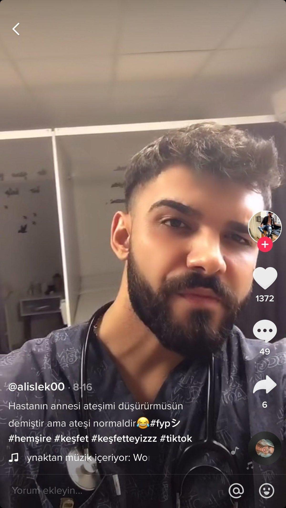 Hastalara Sulanıp Video Çeken TikTokçu Erkek Hemşire Sosyal Medyada Tepki Topladı