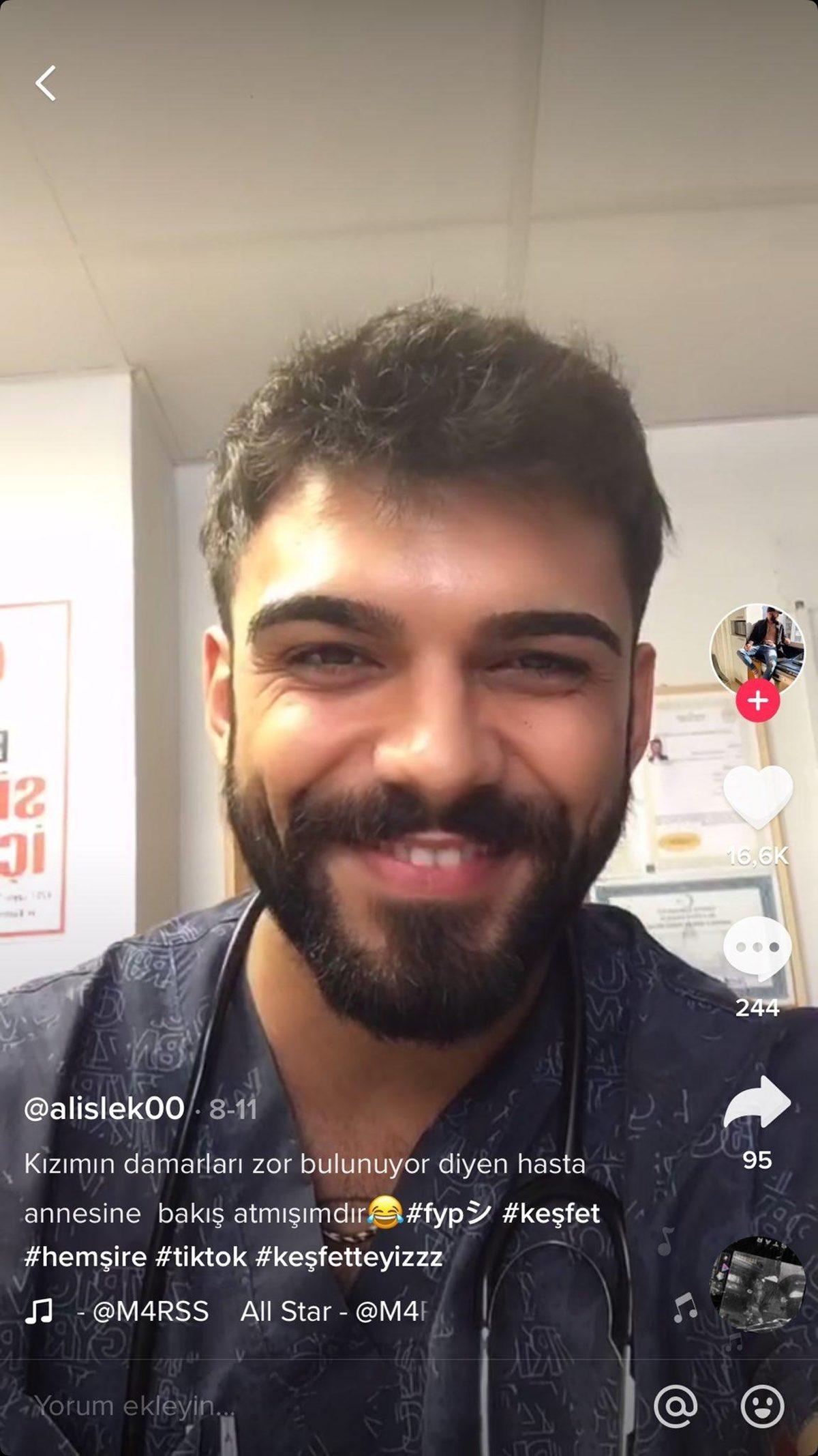 Hastalara Sulanıp Video Çeken TikTokçu Erkek Hemşire Sosyal Medyada Tepki Topladı