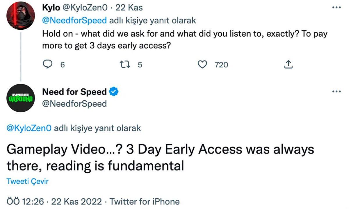 Need for Speed Resmi Twitter Hesabı, Oyuncularla Kavgaya Tutuştu: 