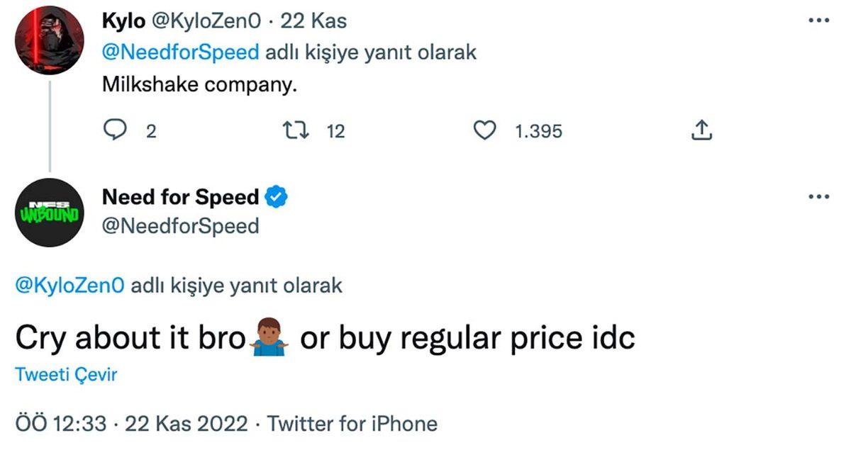 Need for Speed Resmi Twitter Hesabı, Oyuncularla Kavgaya Tutuştu: 