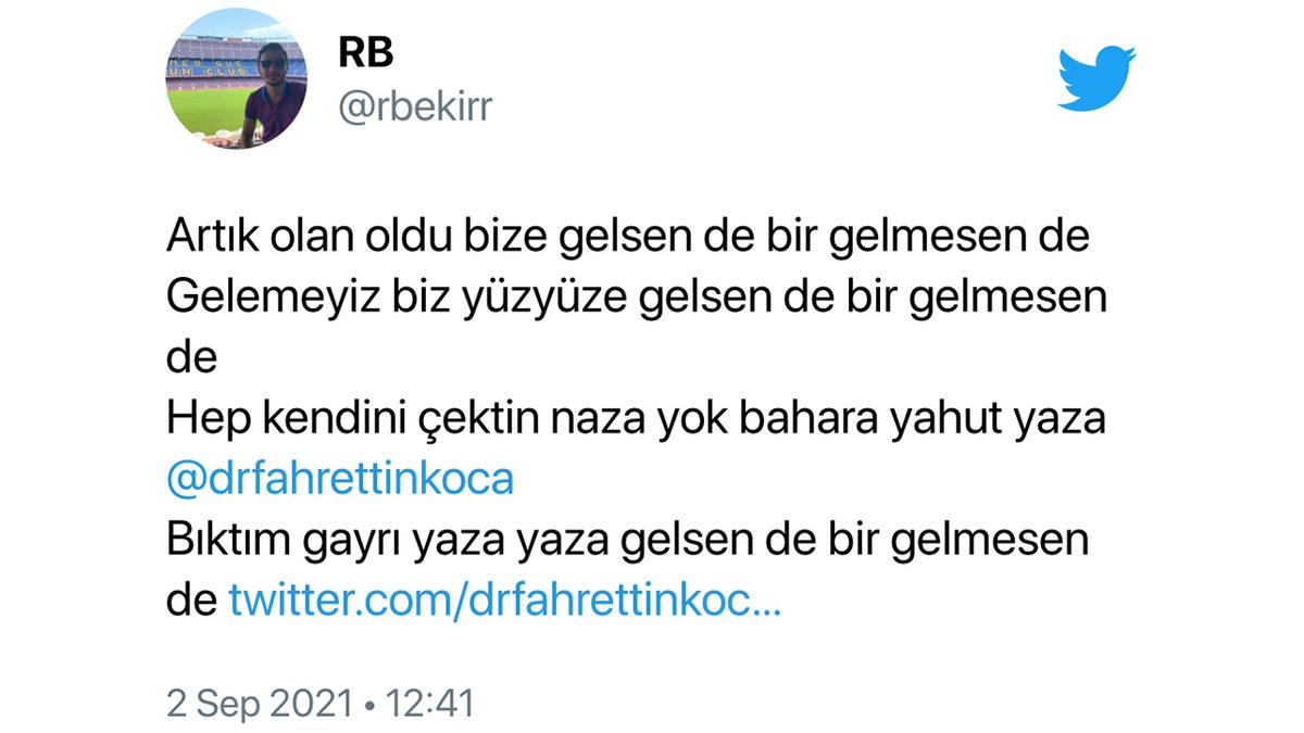 Fahrettin Koca’nın ‘Efkâr’ Dolu Paylaşımına Gelen Tepkiler