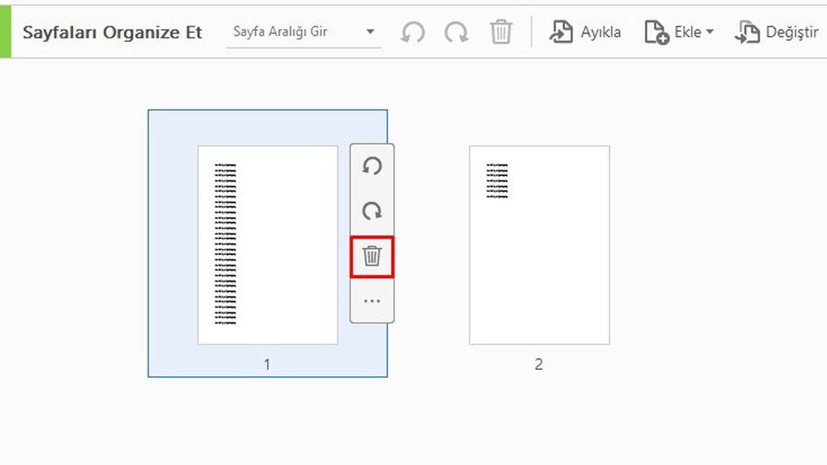 PDF Sayfa Silme İşlemi Nasıl Yapılır?