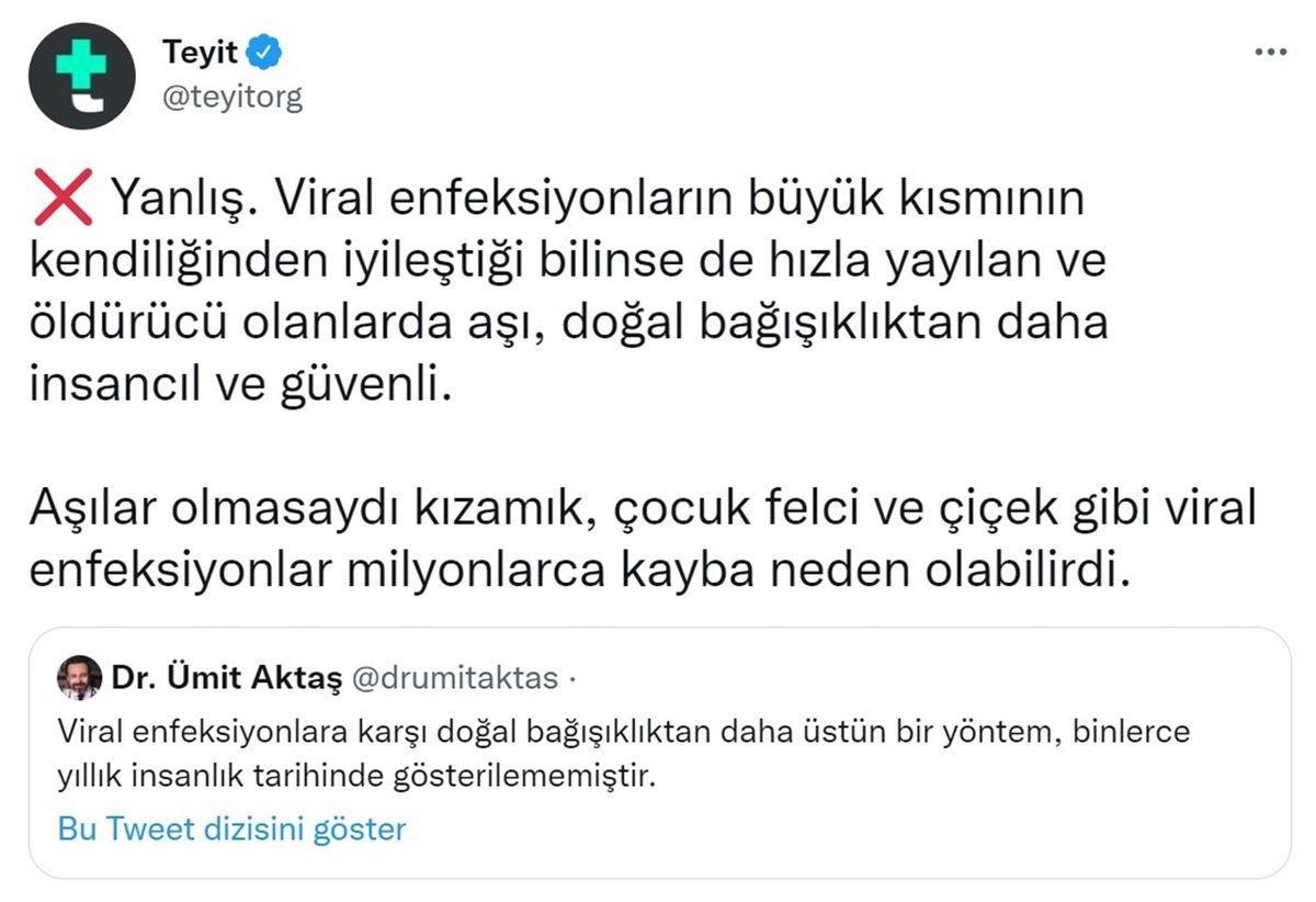 Bu Ne Bilimsizliktir: Aşı Karşıtı Ümit Aktaş’a Bilim İnsanlarının Verdiği Kapak Gibi Yanıtlar