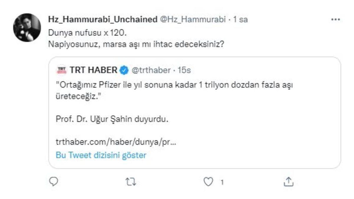 TRT Haber, Pfizer’ın 1 Trilyon(!) Doz Aşı Üreteceğini Yazdı, Diğer Siteler Onu Takip Etti: İşte Tepkiler
