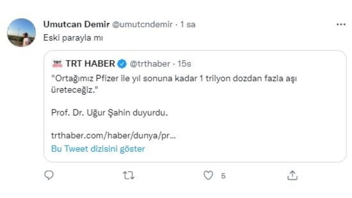 TRT Haber, Pfizer’ın 1 Trilyon(!) Doz Aşı Üreteceğini Yazdı, Diğer Siteler Onu Takip Etti: İşte Tepkiler