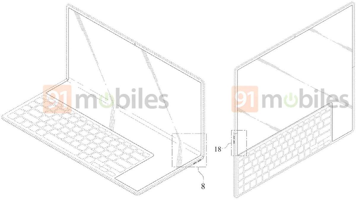 Samsung, Yeni Katlanabilir Ekranlı Laptopunun Patentini Aldı: Devasa bir Z Fold’a Benziyor