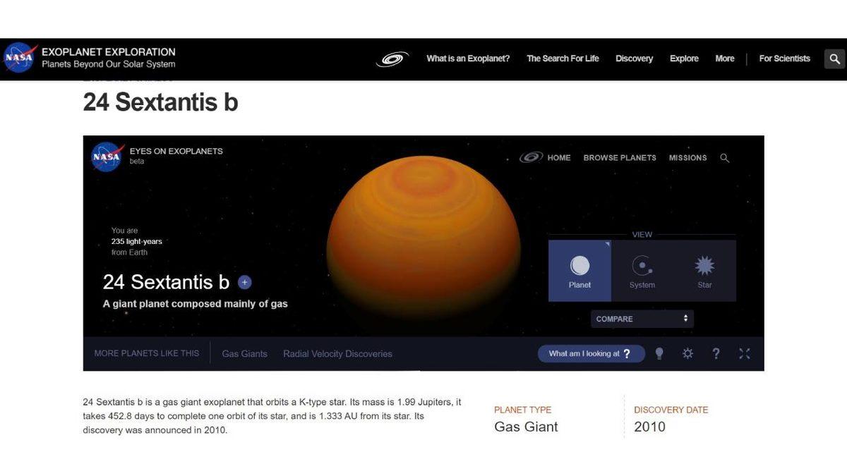 Şimdiye Kadar Keşfedilmiş Tüm Ötegezegenlerin Üç Boyutlu Modellerine Ulaşabileceğiniz İnternet Sitesi