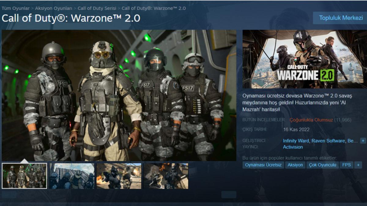 Call of Duty: Warzone 2 Oyuncuları Hackerlardan Bezdi: Steam Sayfası Olumsuz Yorumlarla Doldu