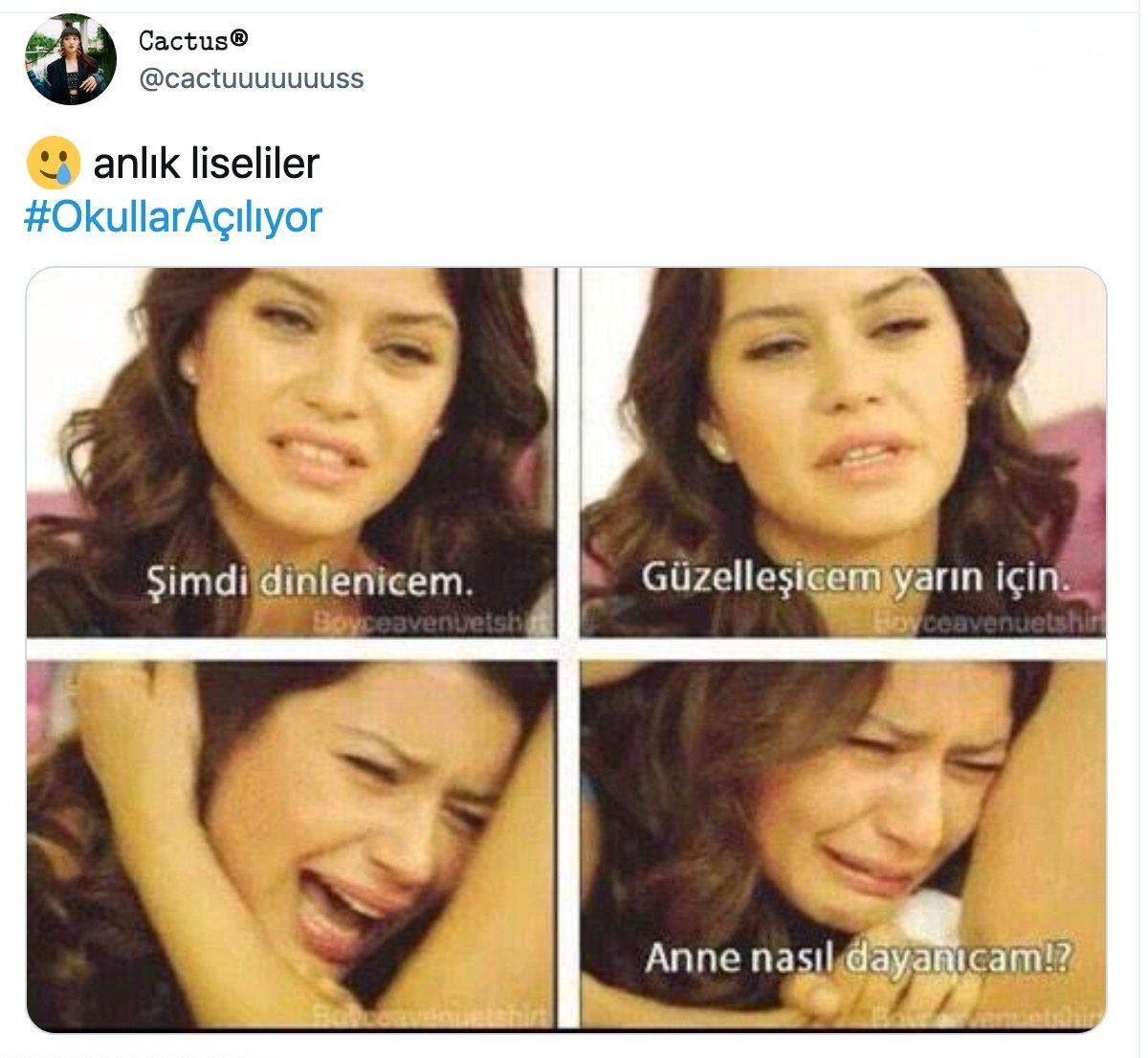 Okullara Geri Dönen Sosyal Medya Kullanıcılarının Komik Paylaşımları