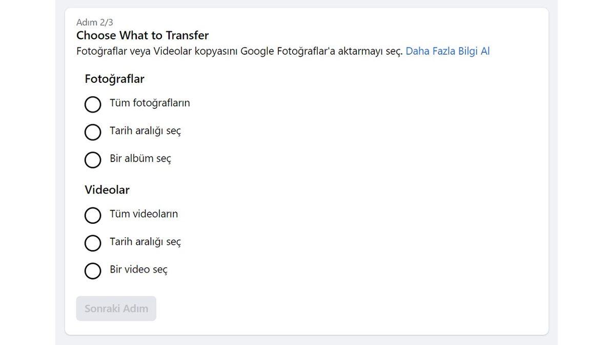 Facebook’taki Fotoğraf ve Videolarınızı Başka Platforma Nasıl Aktarabilirsiniz?