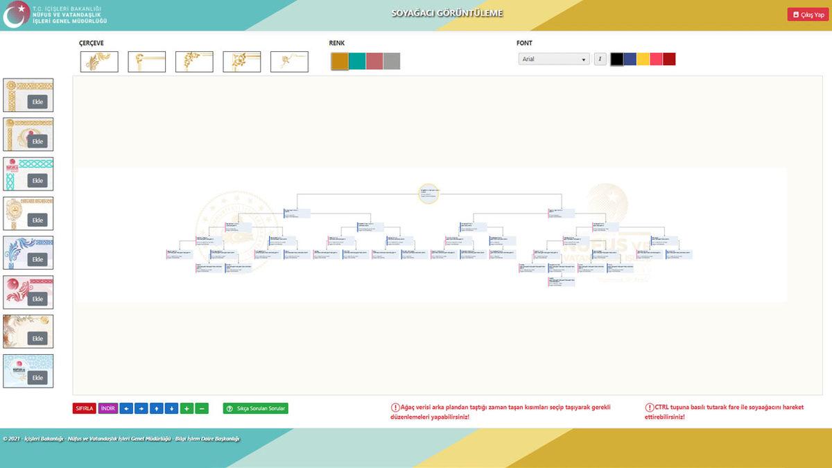 e-Devlet’ten ’Yeni’ Hizmet: Soyağacı Oluşturulabiliyor