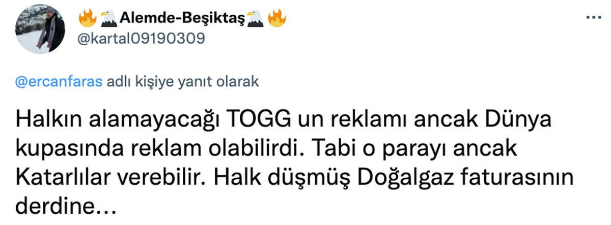 Togg’un Katar’daki Devasa Reklamı Gündem Oldu: İşte Sosyal Medyadan Gelen Tepkiler