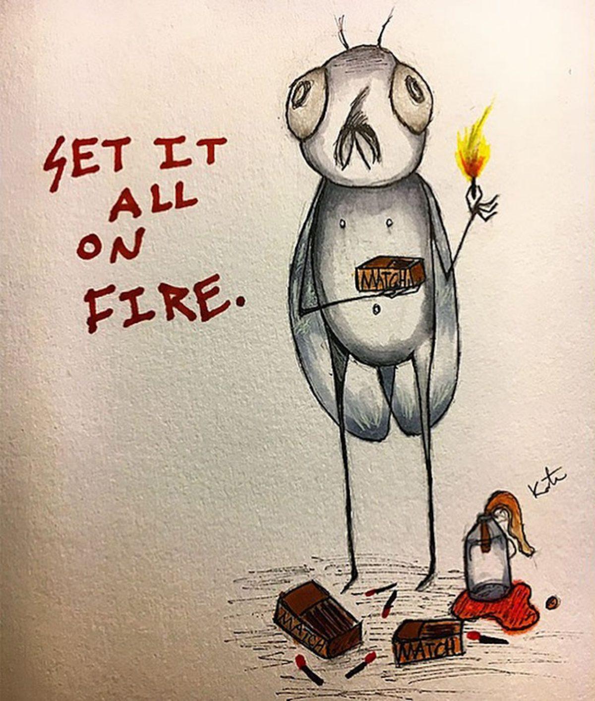 Şizofreni Hastalarının Gerçeklik Algısından Nasıl Koptuğunu Gösteren Ürkütücü Çizimleri