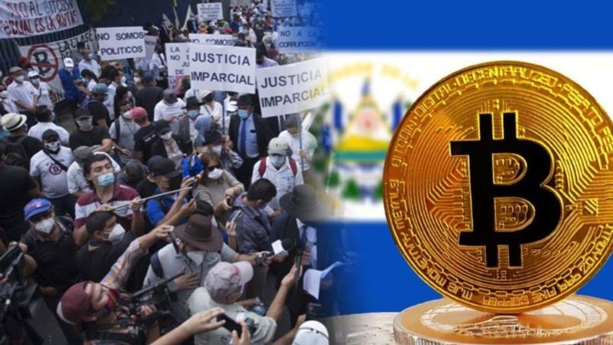 Bitcoin’i Resmi Para Birimi İlan Eden El Salvador’da Daha İlk Günden Protestolar Başladı [Video]
