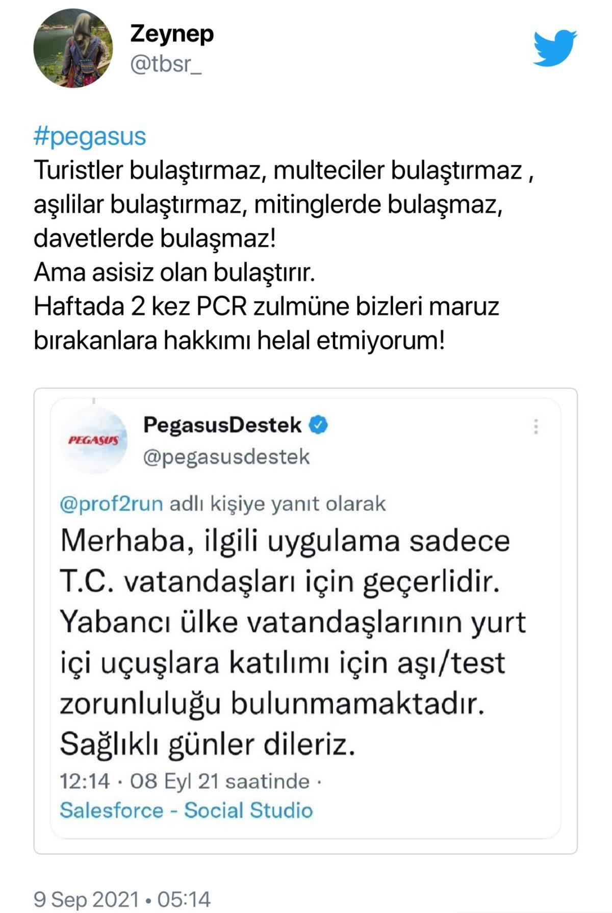 Pegasus’un PCR Testi Açıklaması, Sosyal Medyayı Ayağa Kaldırdı: İşte Tepkiler ve Açıklamanın Perde Arkası