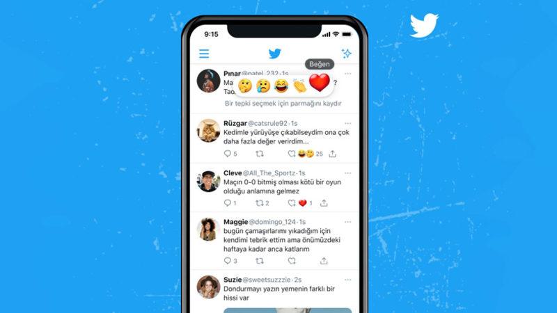 Twitter, ’Emoji ile Tepki Verme’ Özelliğini Dünyada İlk Kez Türkiye’de Test Etmeye Başladı