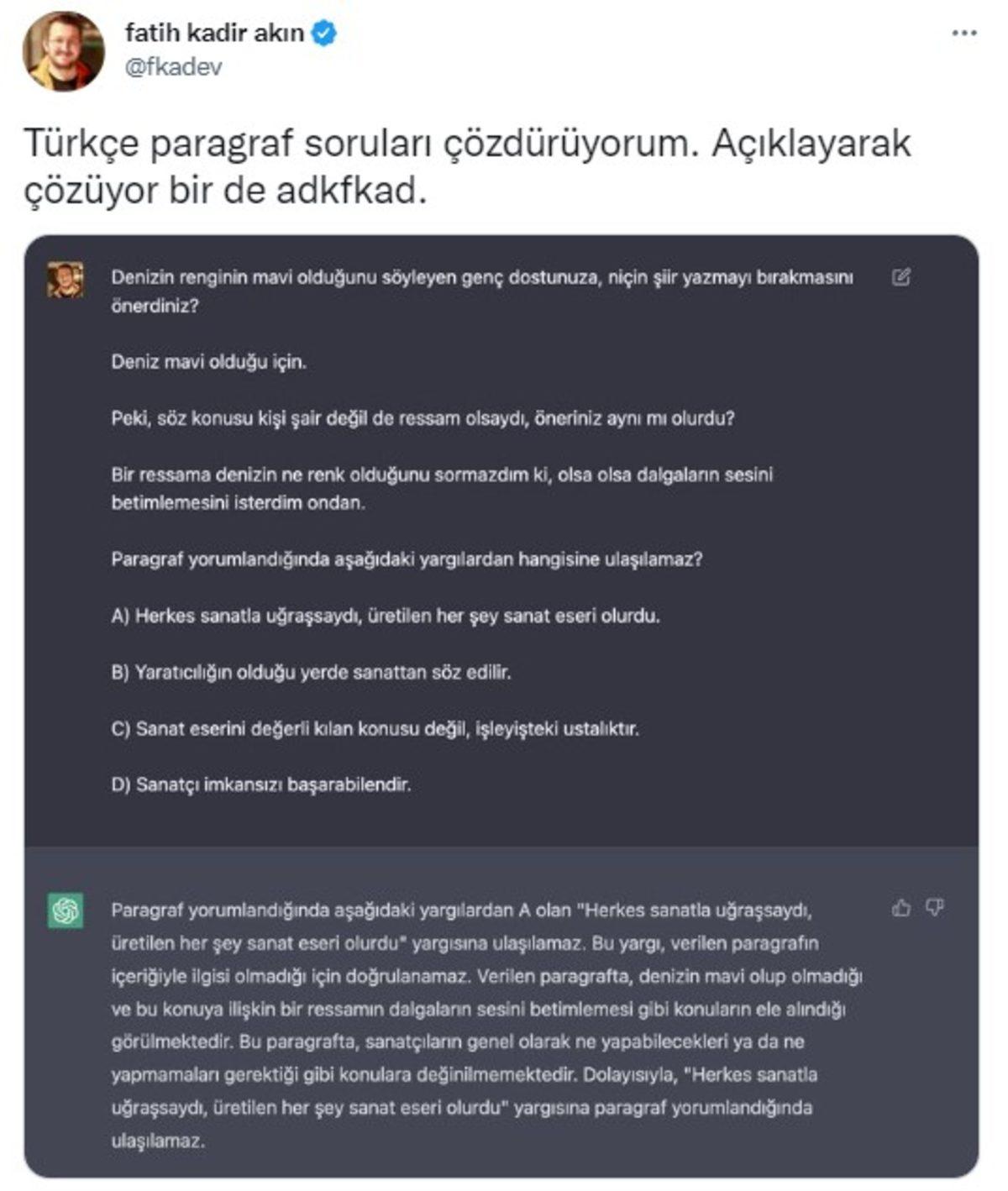 Verdiği Cevaplarla Yılların Yazılım Mühendisini Bile Dumur Eden Yapay Zeka ChatGPT’ye Gelen Tepkiler