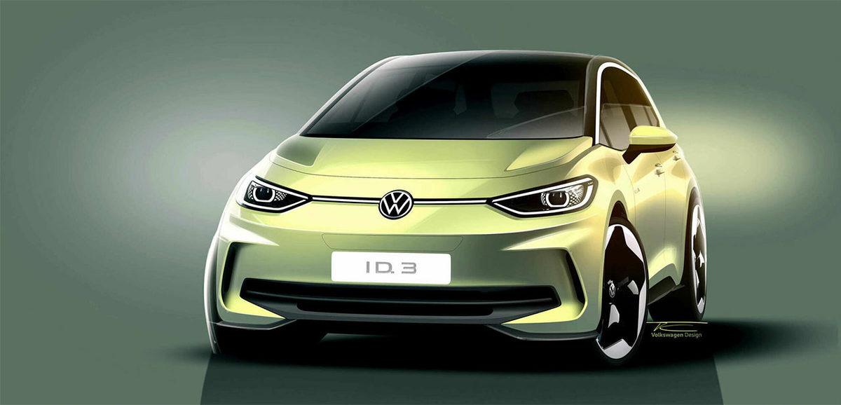 Volkswagen, Yeni Elektrikli Aracı ID.3’ün Göz Alıcı Konsept Görsellerini Paylaştı
