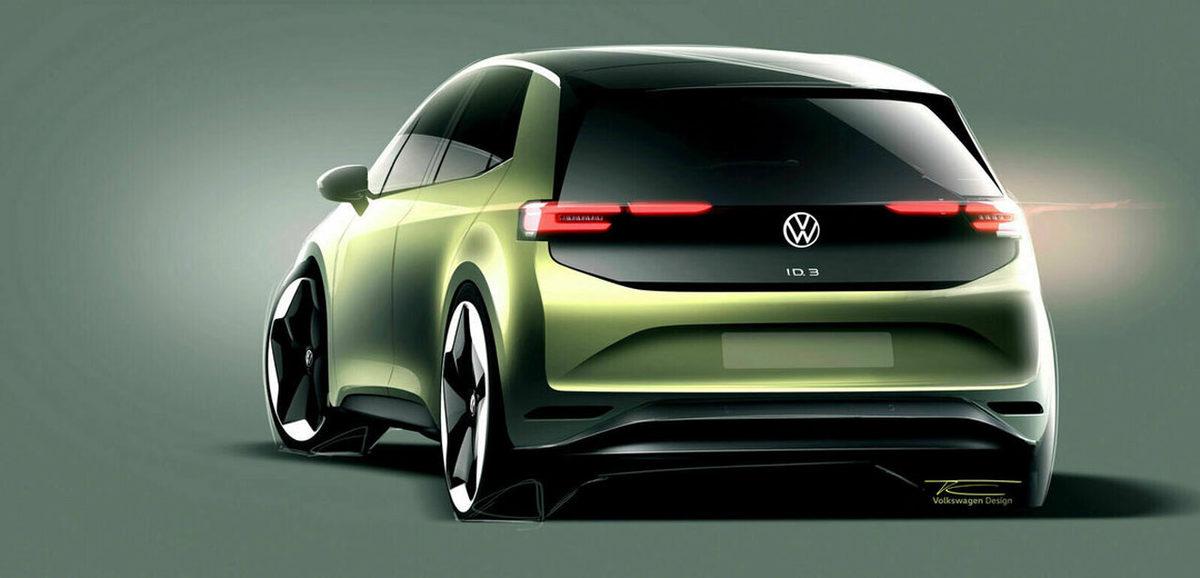 Volkswagen, Yeni Elektrikli Aracı ID.3’ün Göz Alıcı Konsept Görsellerini Paylaştı