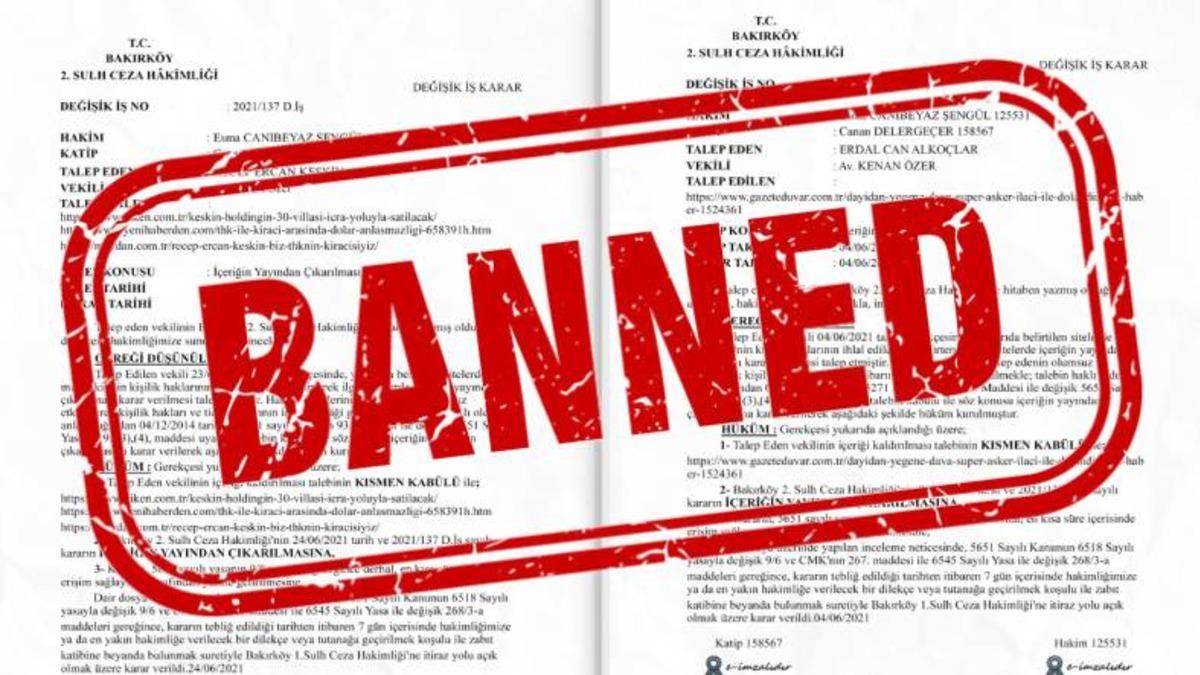 Bazı Haber Sitelerindeki Haberlerin ’Sahte Kararlarla’ Kaldırılmaya Çalışıldığı Öne Sürüldü