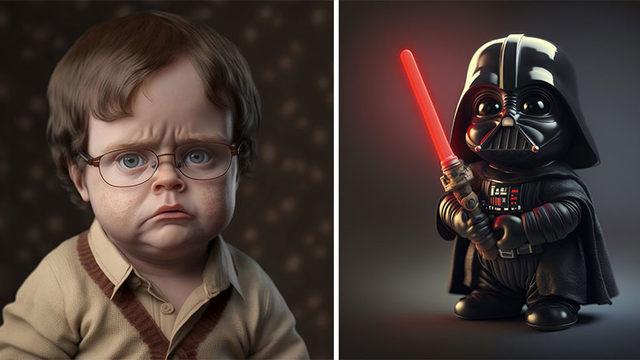 Sinema Dünyasının İkonik Karakterleri Çocuk Olsalardı Nasıl Görünürlerdi?