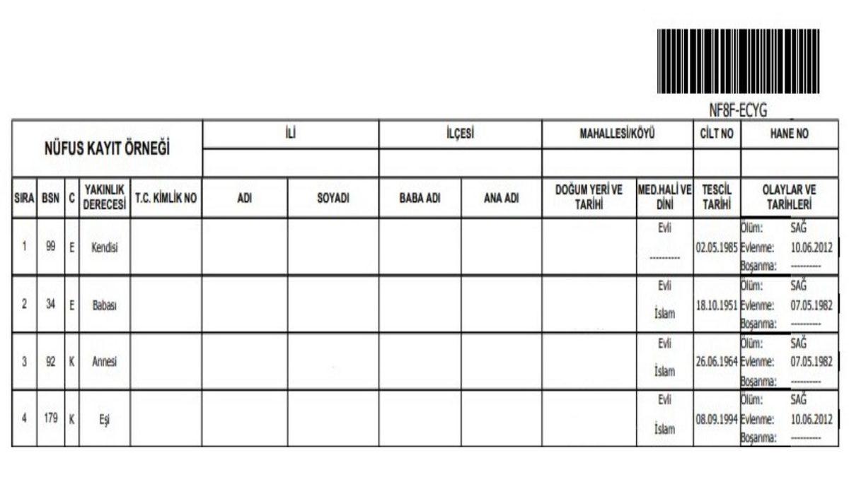 e-Devlet Üzerinden Nüfus Kayıt Örneği Nasıl Alınır? Birkaç Basit Adımda Anlattık