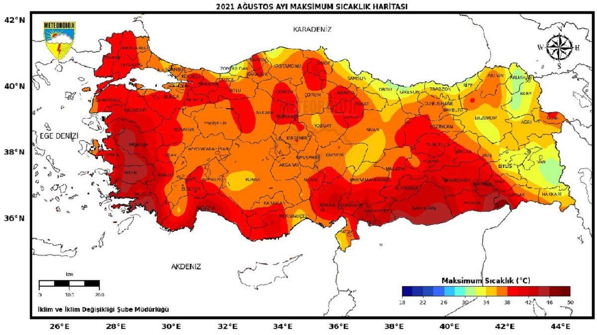 Geçtiğimiz Ağustos Ayı, Son 50 Yılın En Sıcak Altıncı Ağustos Ayı Oldu