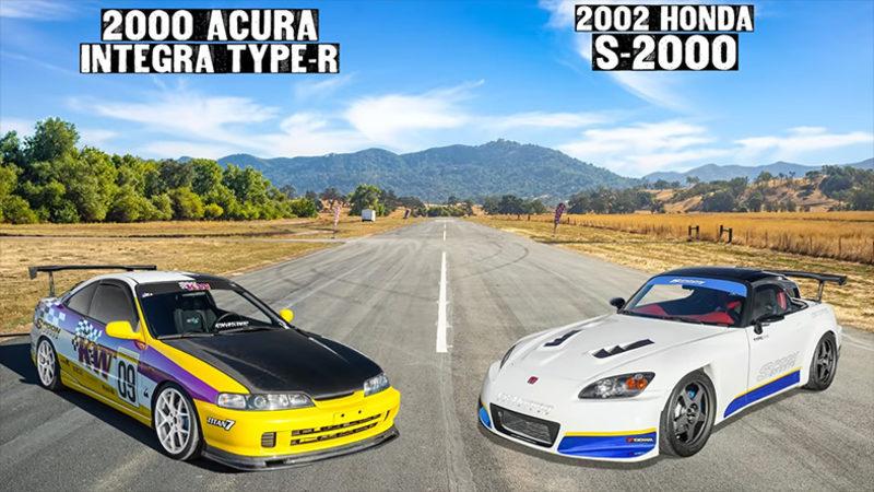 Drag Pistinde 2000’ler Rüzgarı: 2002 Model Honda S2000 ve 2000 Model Acura Integra Type R Yarıştırıldı
