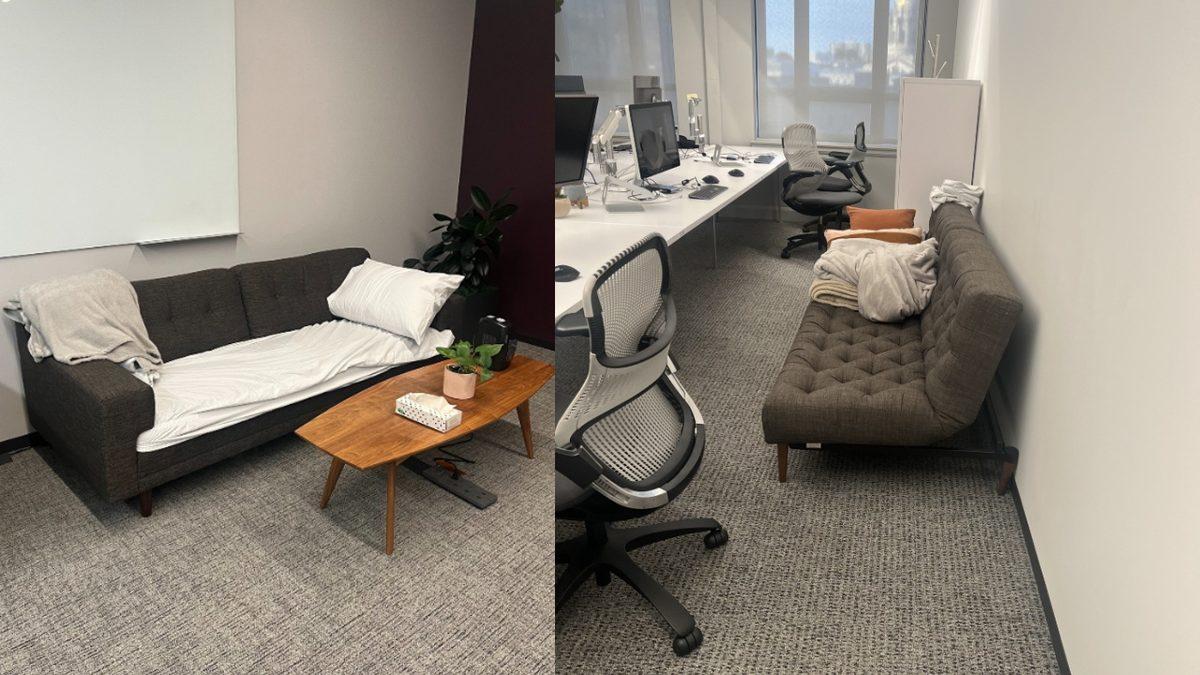 Geç Saate Kadar Çalışanlar İçin Yatak Odasına Dönüşen Twitter Ofislerinden İlk Görüntüler Geldi: Çamaşır Makinesi Bile Var!