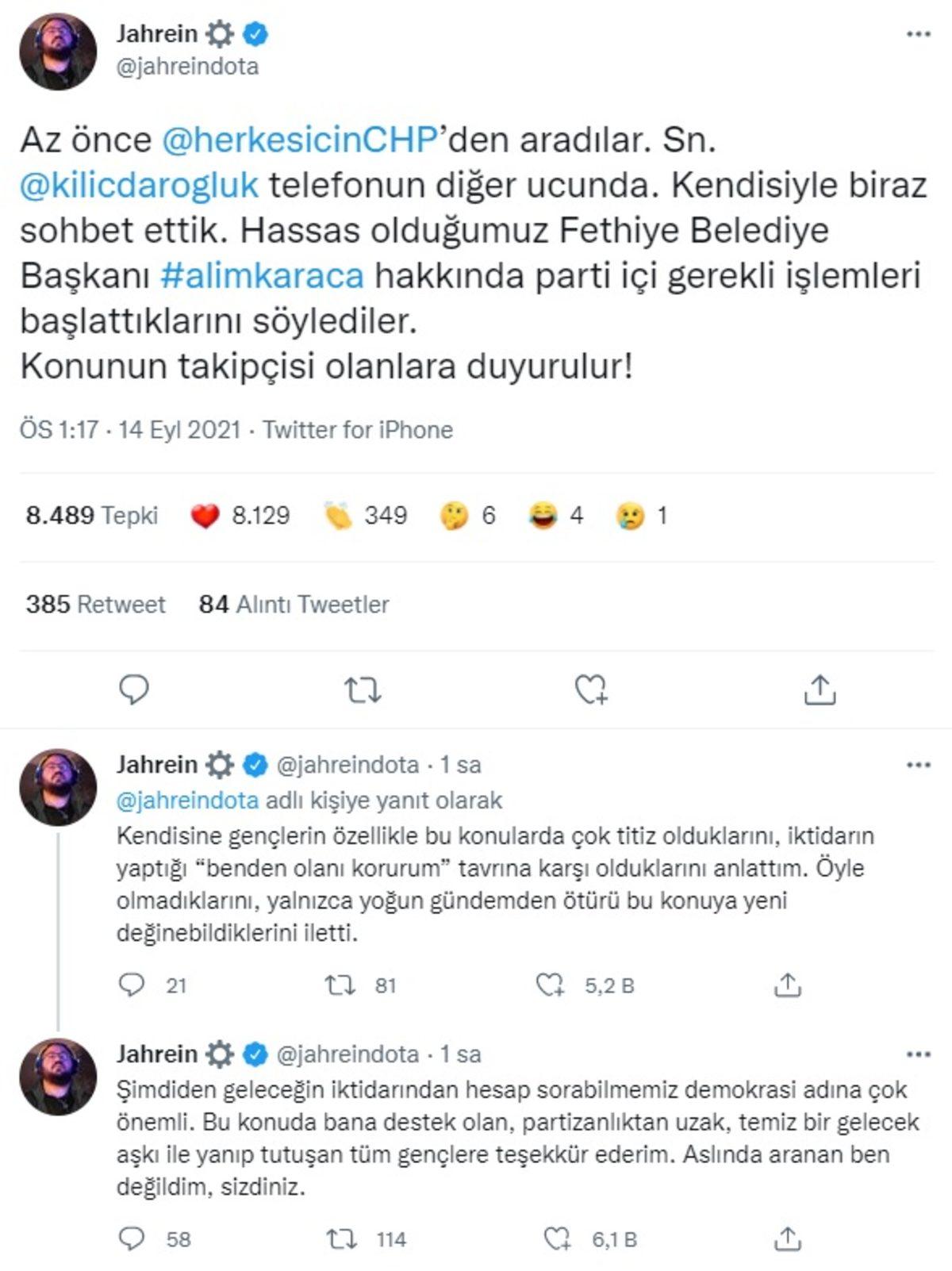 Vatandaşla Küfür Kıyamet Konuşan Belediye Başkanını Topa Tutan Jahrein’e Yanıt, CHP Genel Başkanından Geldi: İşlem Başlatıldı